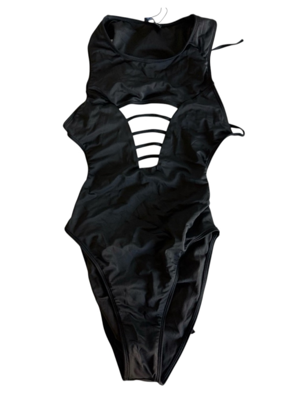ICON SWIM Sexy Black Monokini Swimsuit with Cutouts - NEW - Small